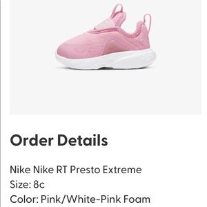 Really cute brand new pink Nike’s